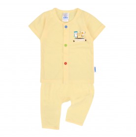 FIFFY BREAKFAST FRIENDS SHORT SLEEVE VEST + LONG PANT SUIT (4025018)