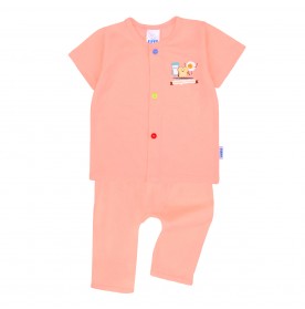 FIFFY BREAKFAST FRIENDS SHORT SLEEVE VEST + LONG PANT SUIT (4025018)