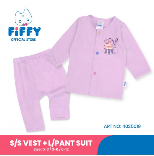 FIFFY YUMMY TIME LONG SLEEVE VEST SUIT (4025019)