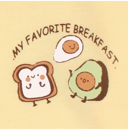 FIFFY FAVORITE BREAKFAST LONG SLEEVE VEST SUIT (4025020)