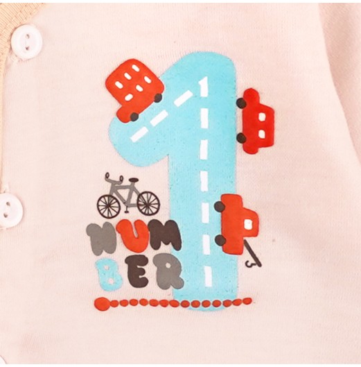 FIFFY NUMBER 1 BAJU BAYI SHORT SLEEVE VEST SUIT (4025021)