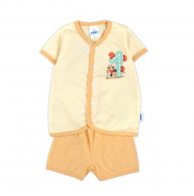 FIFFY NUMBER 1 BAJU BAYI SHORT SLEEVE VEST SUIT (4025021)