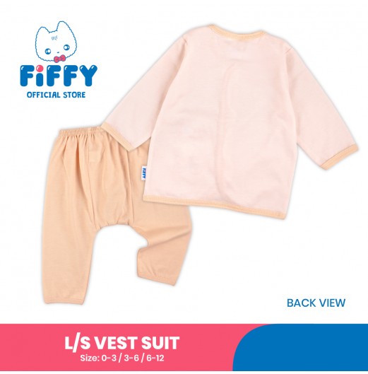 FIFFY LET'S RIDE BAJU BAYI LONG SLEEVE VEST SUIT (4025023)