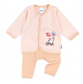 FIFFY LET'S RIDE BAJU BAYI LONG SLEEVE VEST SUIT (4025023)