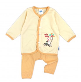 FIFFY LET'S RIDE BAJU BAYI LONG SLEEVE VEST SUIT (4025023)