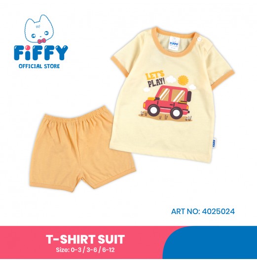 FIFFY LET'S PLAY BAJU BAYI T-SHIRT SUIT (4025024)
