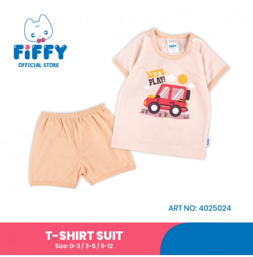 FIFFY LET'S PLAY BAJU BAYI T-SHIRT SUIT (4025024)