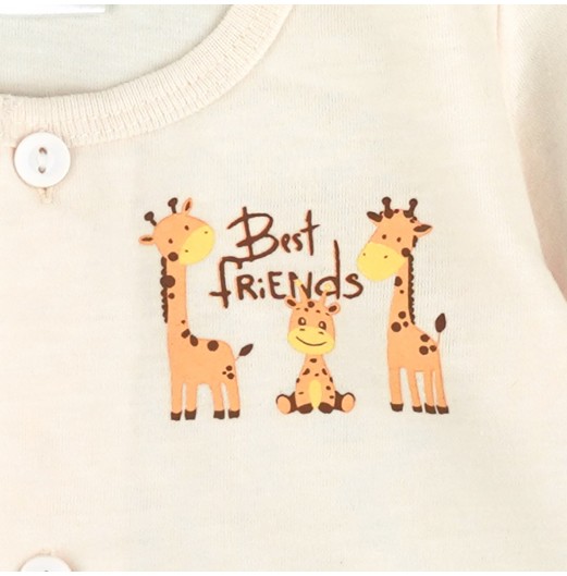 FIFFY BEST FRIEND BAJU BAYI SHORT SLEEVE VEST SUIT (4025025)