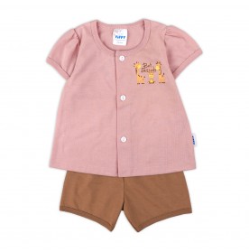 FIFFY BEST FRIEND BAJU BAYI SHORT SLEEVE VEST SUIT (4025025)