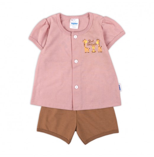 FIFFY BEST FRIEND BAJU BAYI SHORT SLEEVE VEST SUIT (4025025)