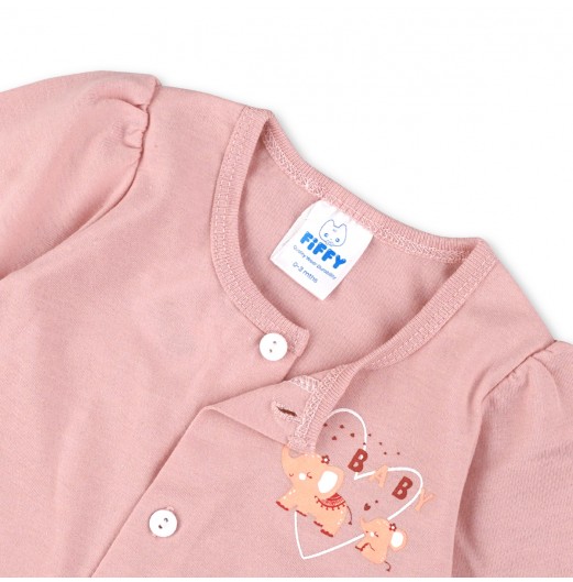 FIFFY BABY ELEPHANT BAJU BAYI LONG SLEEVE VEST SUIT (4025027)