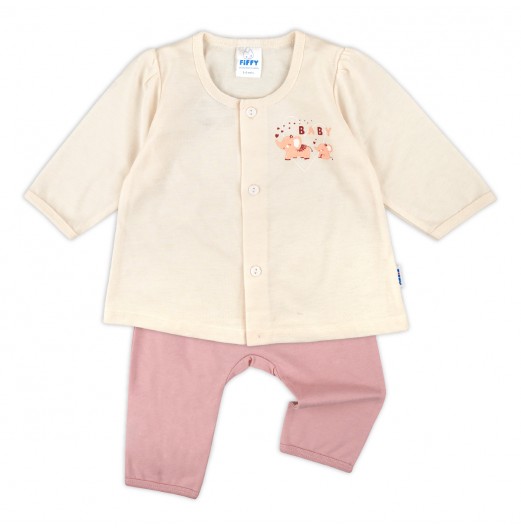 FIFFY BABY ELEPHANT BAJU BAYI LONG SLEEVE VEST SUIT (4025027)