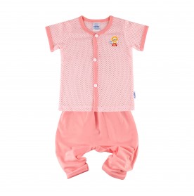 FIFFY SMILING LION SHORT SLEEVE VEST+ LONG PANT SUIT