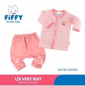FIFFY SMILING LION LONG SLEEVE VEST SUIT