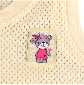 FIFFY BEAR WITH FLOWER TANK TOP SUIT (EYELET)