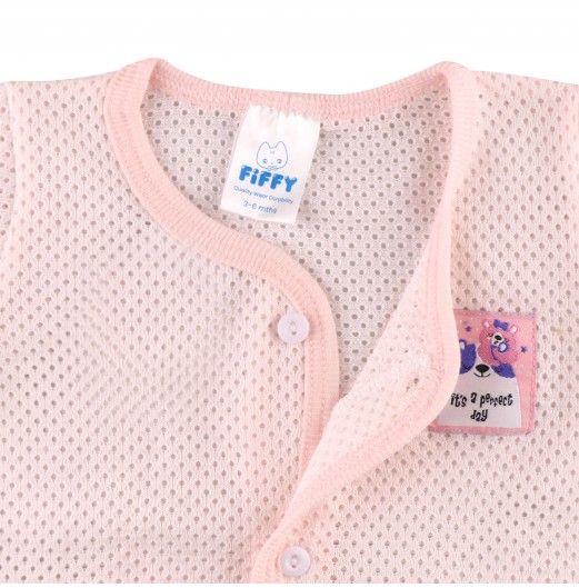 FIFFY GOOD NIGHT BEAR LONG SLEEVE VEST SUIT