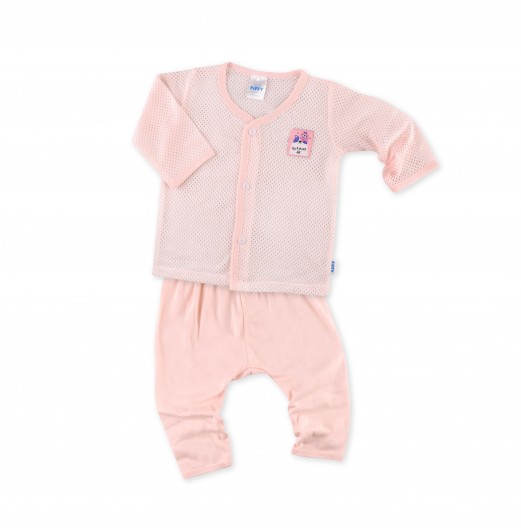 FIFFY GOOD NIGHT BEAR LONG SLEEVE VEST SUIT