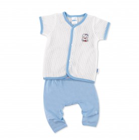 FIFFY CRAB BABY SHORT SLEEVE VEST+ LONG PANT SUIT