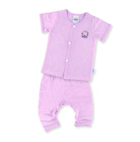 FIFFY LOVELY HEART SHORT SLEEVE VEST+ LONG PANT SUIT