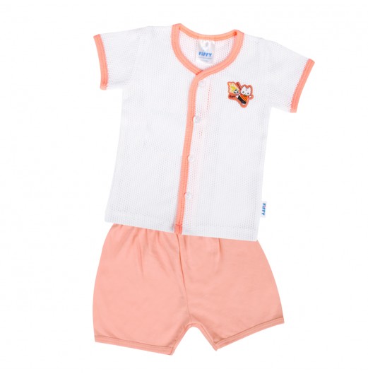 FIFFY FIRE FOOTBALL SHORT SLEEVE VEST SUIT