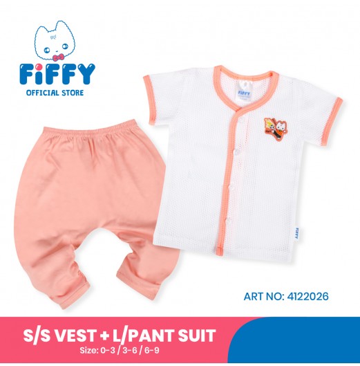 FIFFY FIRE FOOTBALL SHORT SLEEVE VEST+ LONG PANT SUIT