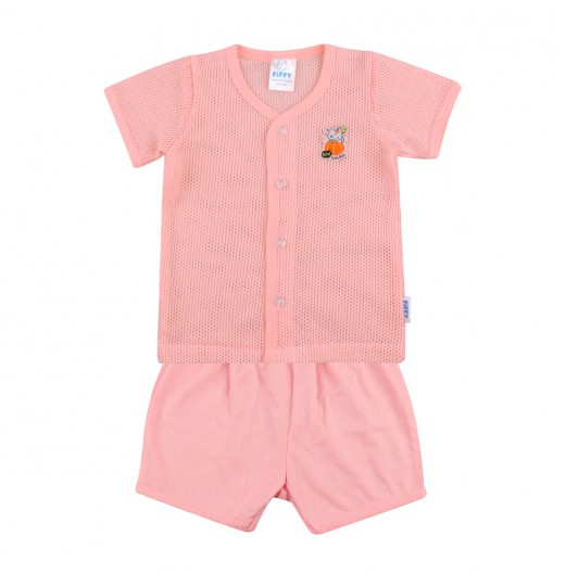 FIFFY PUMPKIN NIGHT SHORT SLEEVE VEST SUIT