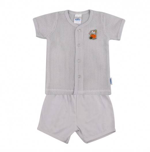 FIFFY PUMPKIN NIGHT SHORT SLEEVE VEST SUIT