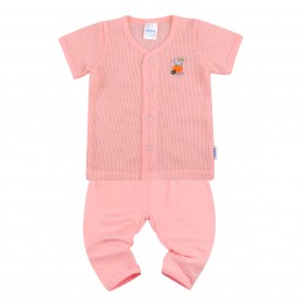 FIFFY PUMPKIN NIGHT SHORT SLEEVE VEST+ LONG PANT SUIT