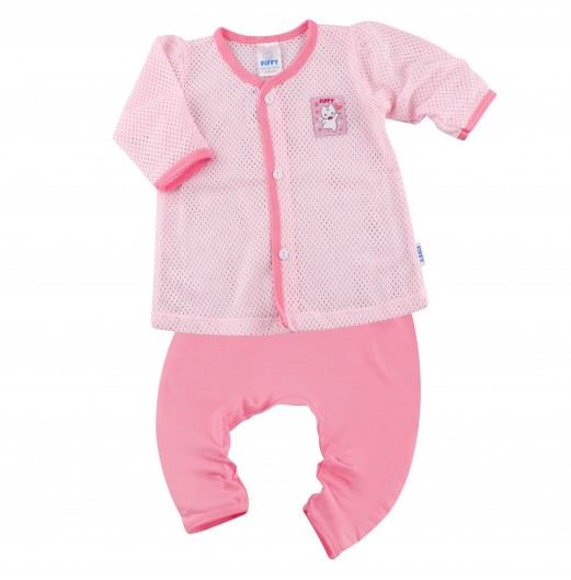 FIFFY PINKY HEART LONG SLEEVE VEST SUIT