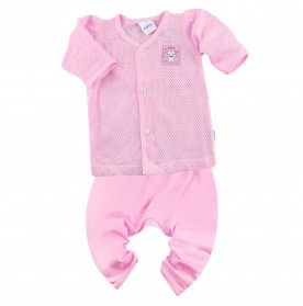 FIFFY PINKY HEART LONG SLEEVE VEST SUIT