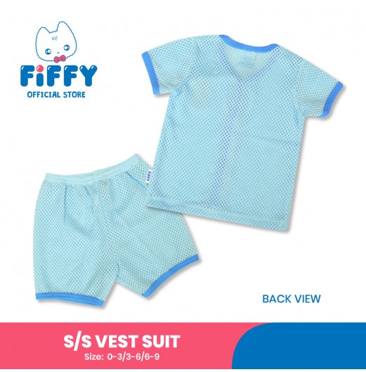 FIFFY WILD SPACE  SHORT SLEEVE VEST SUIT