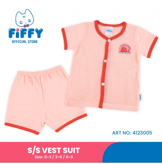 FIFFY WHALE DREAM SHORT SLEEVE VEST SUIT