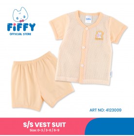 FIFFY HAPPY PLAY SHORT SLEEVE VEST SUIT