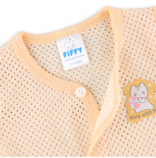 FIFFY HAPPY PLAY SHORT SLEEVE VEST+ LONG PANT SUIT