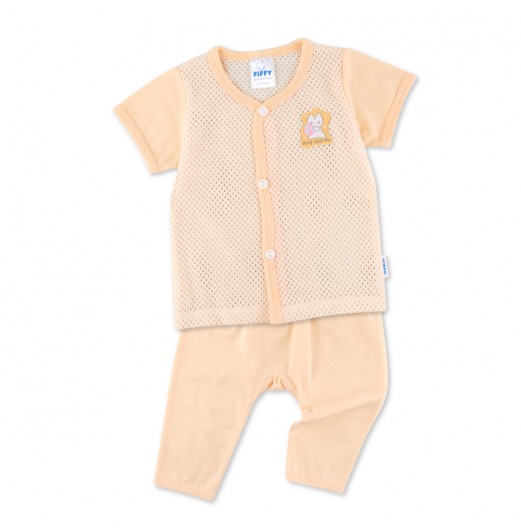 FIFFY HAPPY PLAY SHORT SLEEVE VEST+ LONG PANT SUIT