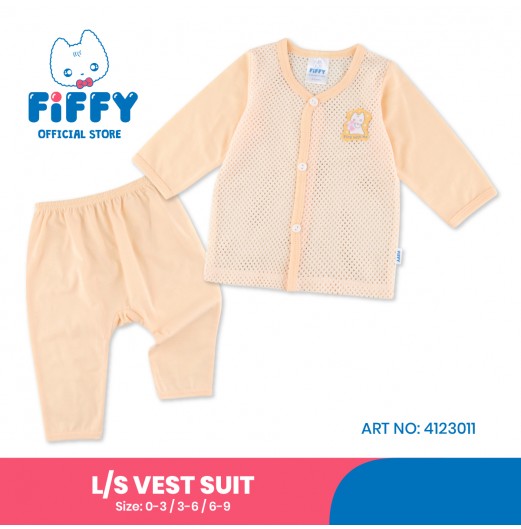 FIFFY HAPPY PLAY LONG SLEEVE VEST SUIT