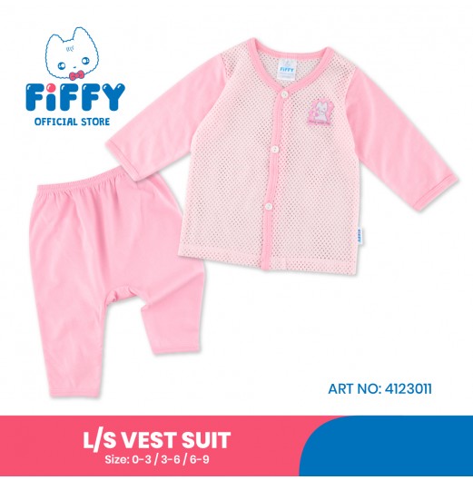 FIFFY HAPPY PLAY LONG SLEEVE VEST SUIT