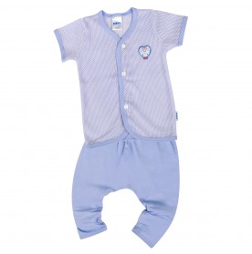 FIFFY ADORKABLE BABY  SHORT SLEEVE VEST+ LONG PANT SUIT