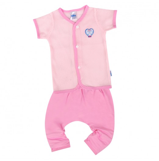 FIFFY ADORKABLE BABY  SHORT SLEEVE VEST+ LONG PANT SUIT