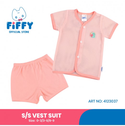 FIFFY CUTEMON SHORT SLEEVE VEST SUIT