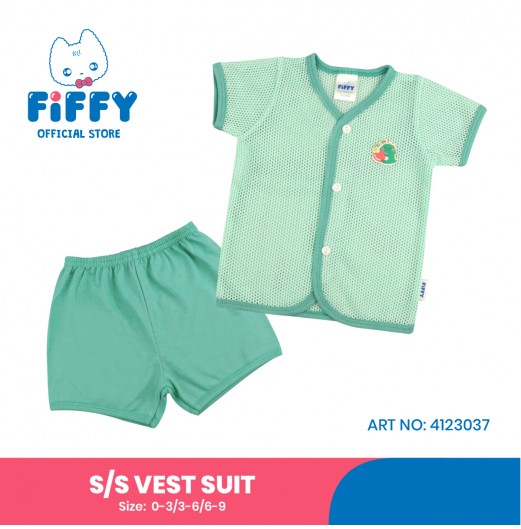 FIFFY CUTEMON SHORT SLEEVE VEST SUIT