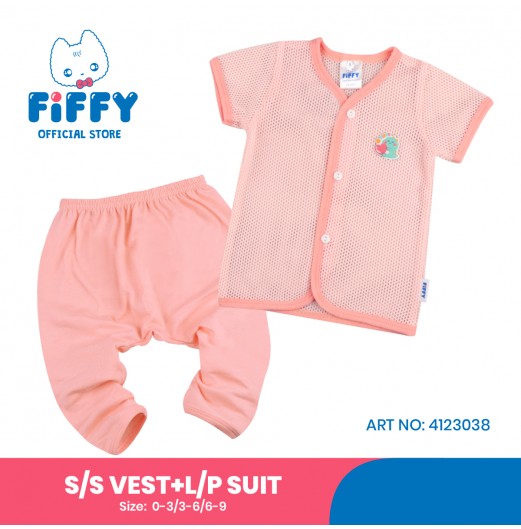 FIFFY CUTEMON SHORT SLEEVE VEST+ LONG PANT SUIT