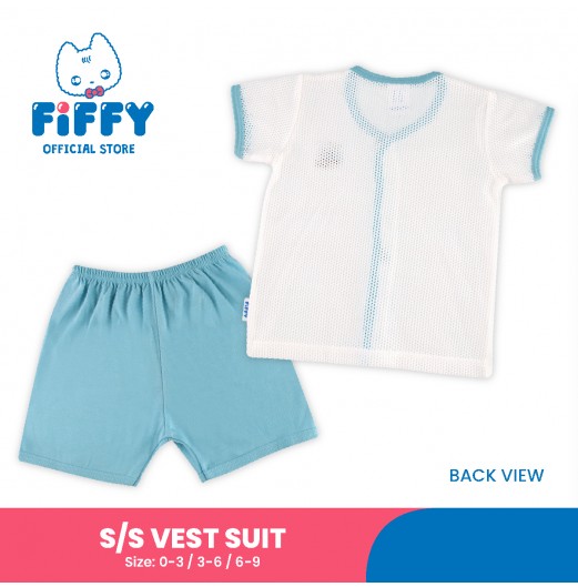 FIFFY COMELY ANIMALS SHORT SLEEVE VEST SUIT