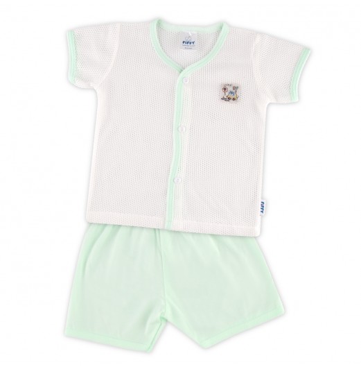 FIFFY COMELY ANIMALS SHORT SLEEVE VEST SUIT