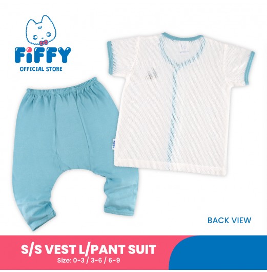 FIFFY COMELY ANIMALS SHORT SLEEVE VEST+ LONG PANT SUIT BAJU BAYI (4123042) FIFFY COMELY ANIMALS SHORT SLEEVE VEST+ LONG PANT SUIT BAJU BAYI (4123042)