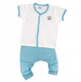 FIFFY COMELY ANIMALS SHORT SLEEVE VEST+ LONG PANT SUIT BAJU BAYI (4123042)