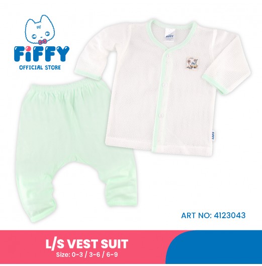 FIFFY COMELY ANIMALS LONG SLEEVE VEST SUIT