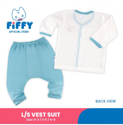 FIFFY BAJU BAYI COMELY ANIMALS LONG SLEEVE VEST SUIT (4123043)