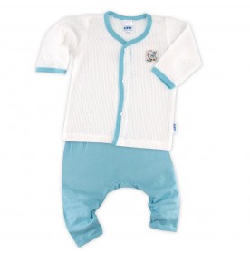 FIFFY BAJU BAYI COMELY ANIMALS LONG SLEEVE VEST SUIT (4123043)