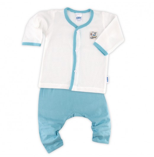 FIFFY BAJU BAYI COMELY ANIMALS LONG SLEEVE VEST SUIT (4123043)